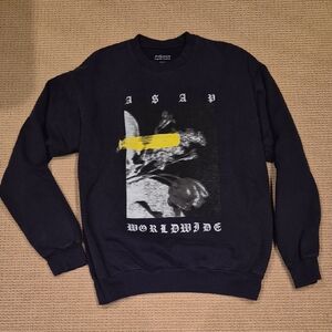 ASAP WORLDWIDE Black Crewneck Sweater